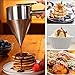 Imagen de Dispensador de pasta para crepes de acero inoxidable + batidor de huevos + cepillo de silicona para tartas de crepes