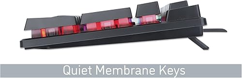 Miniatura 5 de MANHATTAN Teclado de membrana para juegos con cable - con LED RGB retroiluminado, conexión USB-A, pulsaciones de teclas silenciosas, 12 teclas de