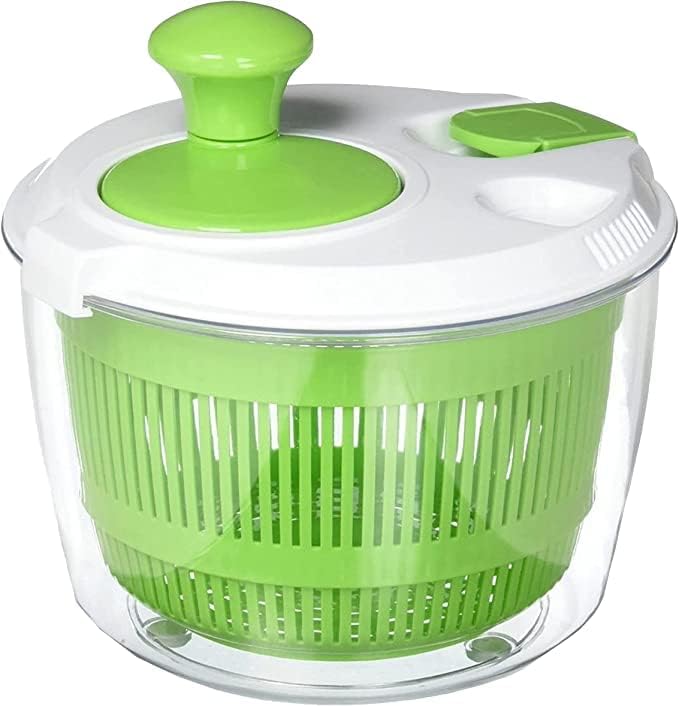 Spinner grande de ensalada de 6 litros de capacidad, fácil de usar sin BPA secadora de lechuga