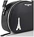 Karl Lagerfeld Paris Women's MAYBELLE Handbag, BLACK ENAMEL, 1SZ