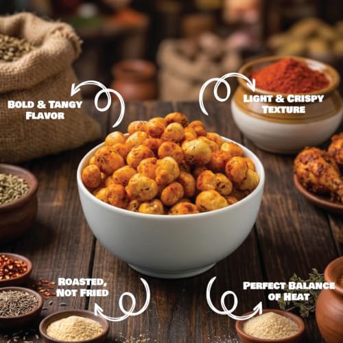 Image of Snacc Peri Peri Makhana, Spicy Roasted Fox Nuts, Protein Rich, Gluten Free, MSG Free, Zero Trans Fat, Zero Sugar, Low Calorie 18 g small pocket (Pack of 6, Peri Peri)