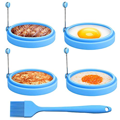 Silicone Egg Ring Yubng 4 Pack Non Stick Fried Egg Ring Mold Egg