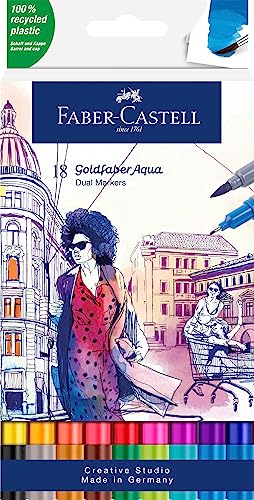 10 Best Faber-Castell Markers Perfect for Every Creative Project 5 Faber-Castell Goldfaber Aqua Dual Marker - Wallet of 18