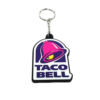 Amazon.co.jp: ラバーキーホルダー TACO BELL タコベル (4.1x6