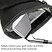 Denwwico XL Golf Club and Ball Cleaner Bag, 3-in-1 Neoprene Portable Washer Pouch with Water-Resistant Lining, Large Cleaning Kit for Shoes and Accessories, Detachable Clip