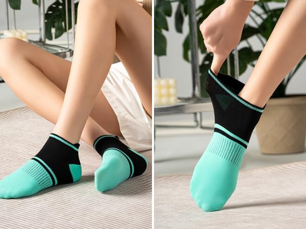 20 Pairs Ankle Socks for Women,No Show Cotton Womens Socks,Size 9-11 - Image 5