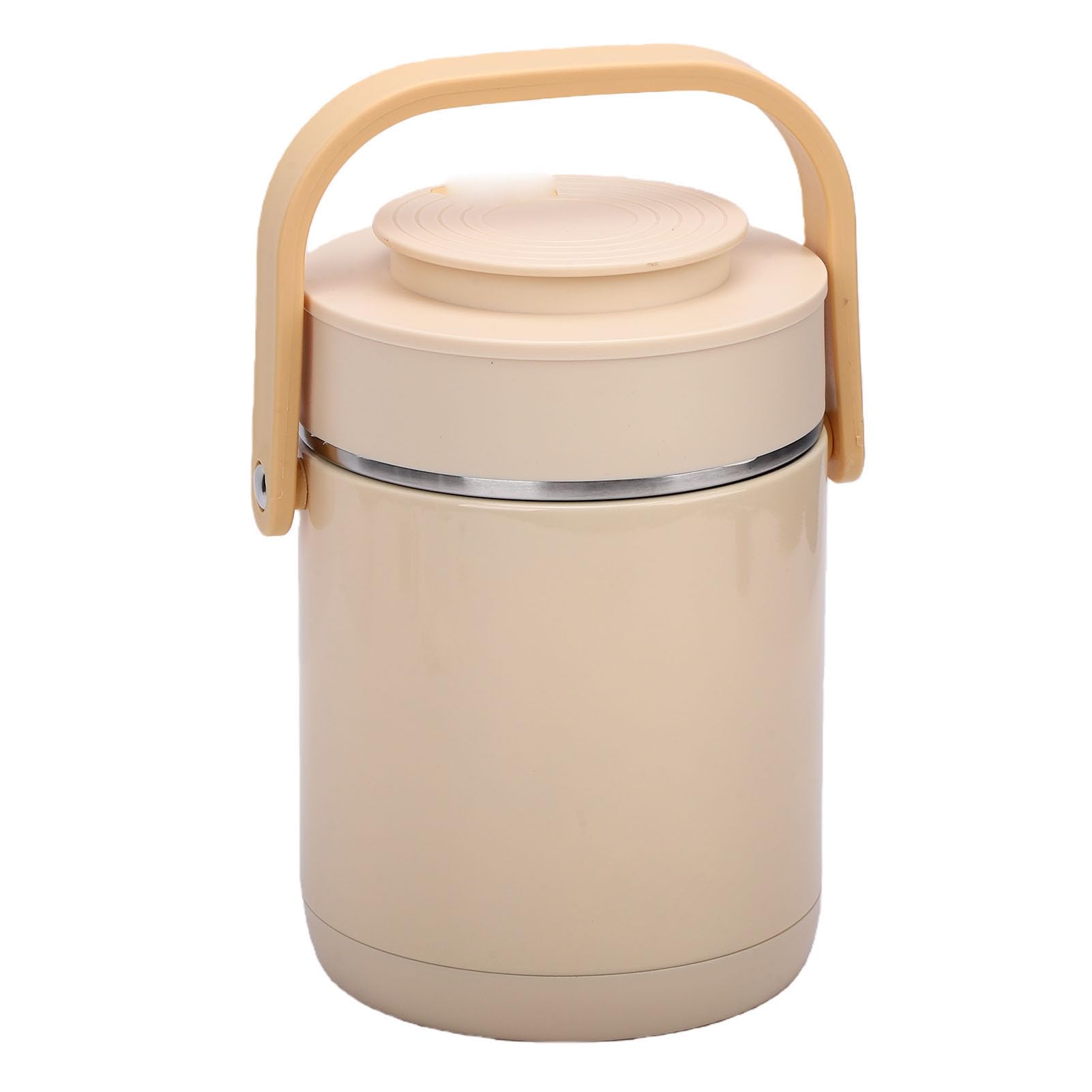 Luocute Portapranzo Elettrico, Contenitore per Alimenti Portatile in Acciaio Inossidabile da 1,6 Litri con Riscaldamento USB e Cottura Senza Acqua, Contenitore Termico Portatile per