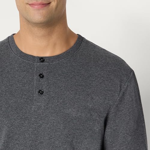 Image of Amazon Essentials Men's Long-Sleeve Henley Shirt