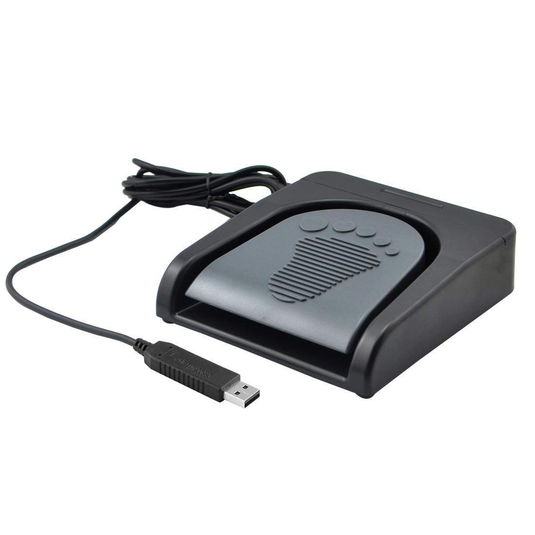 iKKEGOL Actualizado USB de un solo pie Pedal Switch Control One Key Footswitch Program Personalizado Teclado de ordenador Ratón Juego Acción HID (negro)