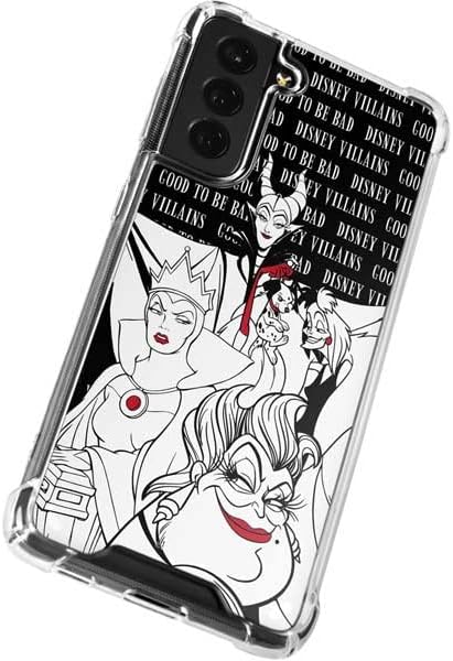 Skinit Clear Phone Case Compatible with Galaxy S22 Plus - Officially Licensed Disney Villains Characters Art Design