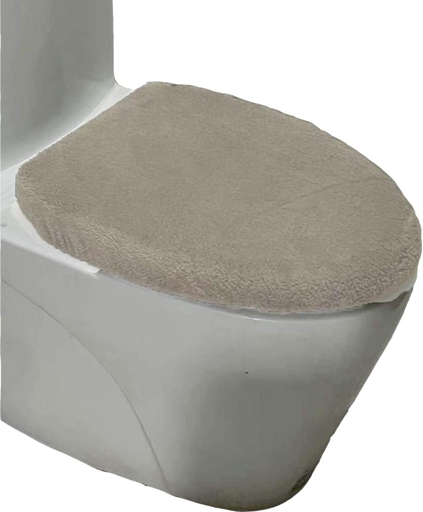 Madeals Microfiber Toilet Lid Cover Soft and Absorbent, Comfortable Bathroom Toilet Lid Cover Seat Fits Most Size Toilet Lids for Sky Blue : Home & Kitchen