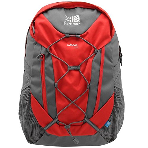 Karrimor Urban 30  litros mochila unisex rojo con ribete de color gris