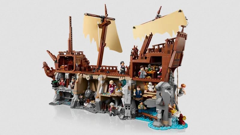 LEGO Ideas The Goonies 21363 Pirate Ship Adventure Set, 2912 Pieces, Movie-Themed Building Kit with 12 Minifigures, Interactive Traps and Secret Passages