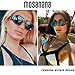 mosanana Trendy Sunglasses for Women Men Black Rectangle Vintage Retro Fashion Cool 90s Cute Rectangular Funky Stylish Chunky Baddie Tracer