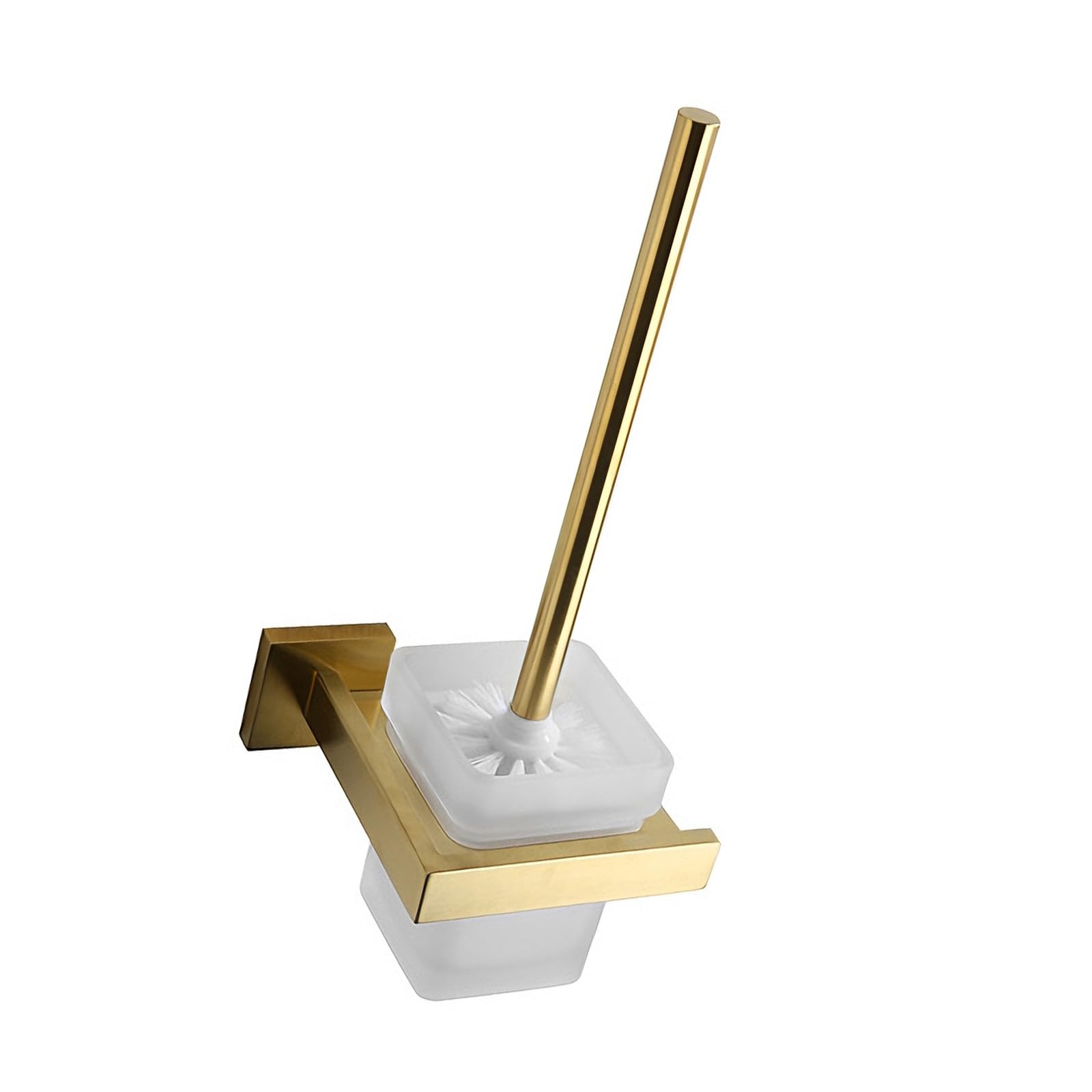 Steel Bathroom Toilet Brush Featuring Square Design Enhances Aesthetics Efficient Scrubbing Secure Stand for Bathroom Modern Toilet Brush