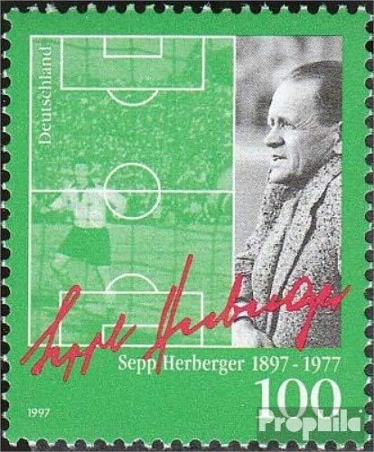 FRD (FR.Germany) 1896 (Complete.Issue) unmounted Mint/Never hinged ** MNH 1997 Sepp Herberger (Stamps for Collectors) Soccer