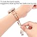 fastgo Bracelet Compatible with Apple Watch Band 38mm 40mm 41mm 42mm 44mm 45mm Women, Stainless Steel Jewelry Dressy Replacement Strap Womens for Iwatch SE &Series 7 6 5 4 3 2 1(Rose Gold-38/40/41mm)