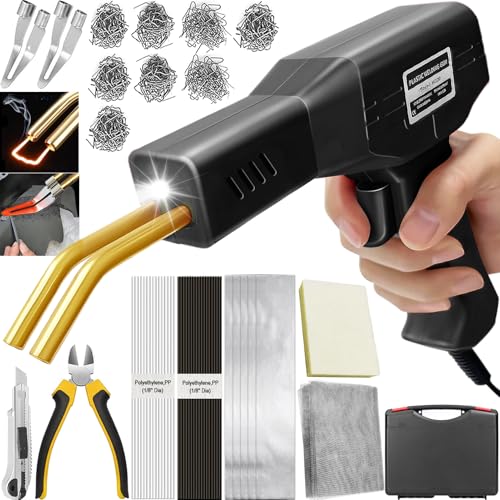 Soldador de Plástico 220W con Grapas y Herramientas