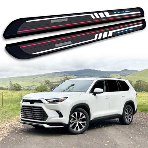 Estribos para Toyota Grand Highlander 2023-2025 negro 2 piezas miniatura 1