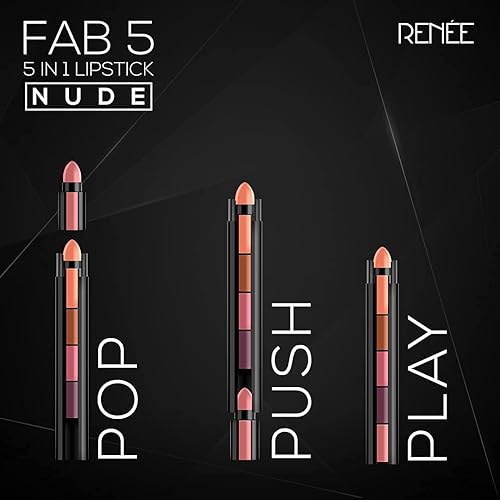 Miniatura 8 de RENEE Fab 5 Nude - Lápiz labial 5 en 1, 7.5 gm