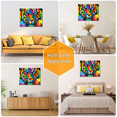Toudorp Malen nach Zahlen Kits 40cm x 50cm Leinwand Ölgemälde DIY Acrylgemälde mit 3X Lupe, Acrylfarben und Pinseln… – Bild 8