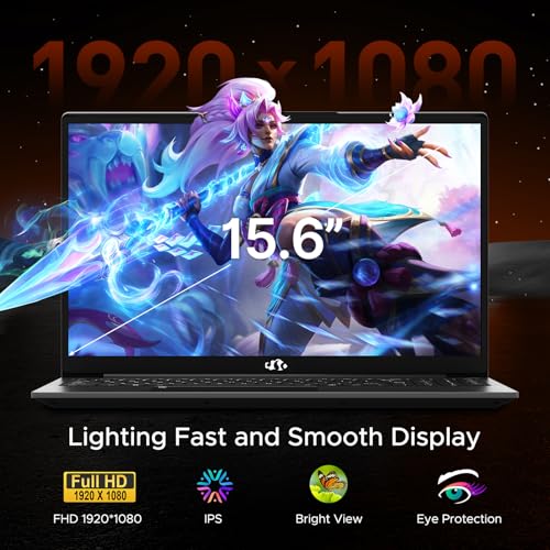Image of NIMO 15.6 inch FHD IPS Gaming Laptop, AMD Ryzen 5 6600H (Up to 4.5GHz, Beat i7-1165G7) 16GB DDR5 RAM 1TB PCIe 4.0 SSD, AMD Radeon 660M GPU, 100W PD Fast Charging, Fingerprint for Student & Business