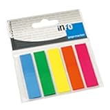 5 Star 12.5x50mm Bright Colours Index Arrow - Assorted Colours (5 Packs of 20)