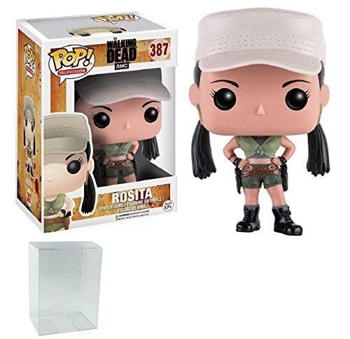 Coleccionables, Toy Funko Pop! TV: The Walking Dead - Rosita #387 Vinyl Figure (Bundled with Pop Box Protector Case)