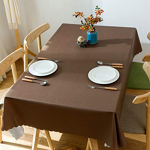 Mantel de PVC fácil de limpiar, 65 x 65 cm, plástico de vinilo para mesas auxiliares, resistente a las manchas, cubierta de hule impermeable, perfecto para comedor y cocina