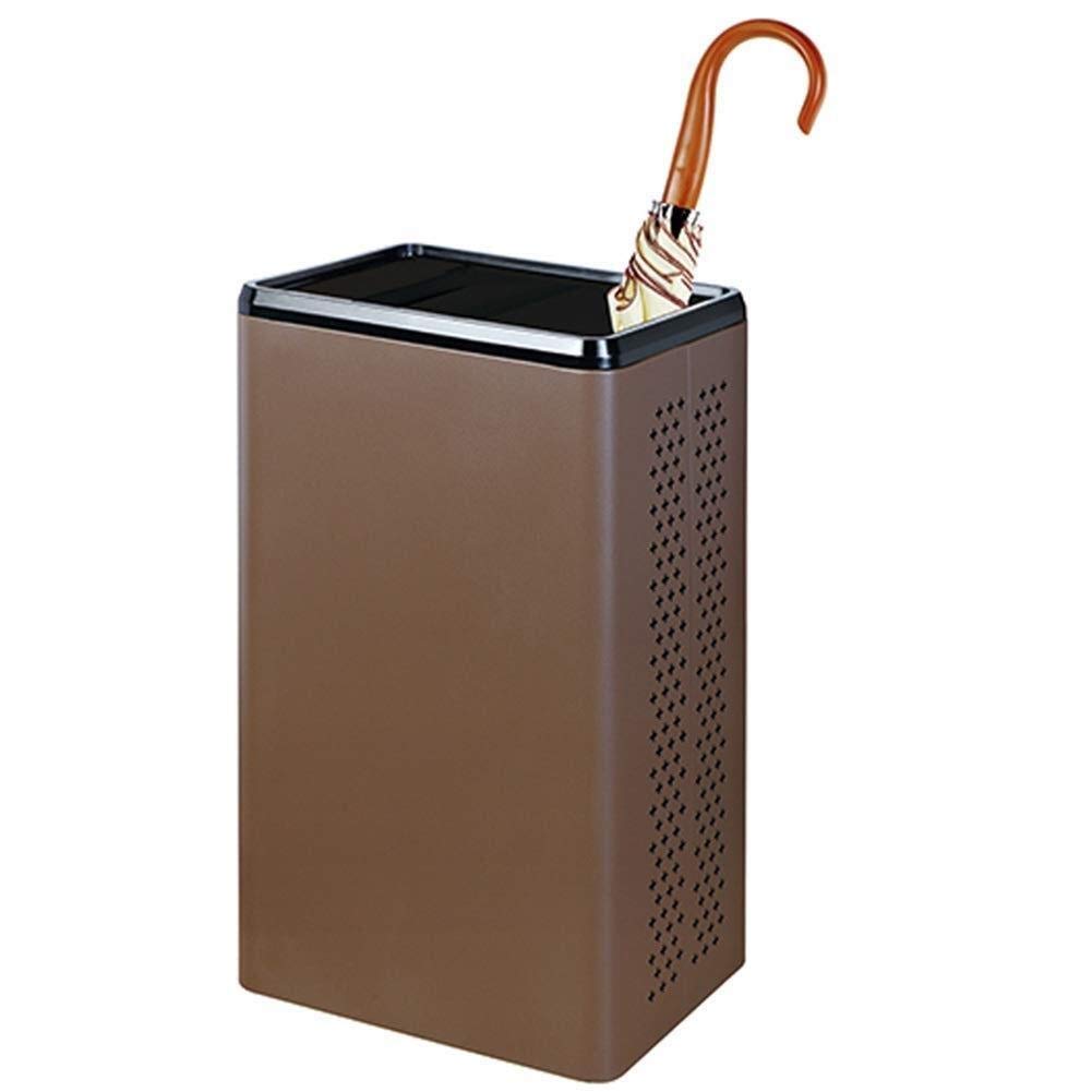 Porte-parapluies en métal marron pour hall d'hôtel et couloir de maison