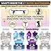SKITCH Complete Skate Board for Kids 8-12 4-6-8-10 6-12 Year Old Beginner Girls Children Gift Set 22 Inch Penny Board Mini Cruiser Bearing Pink Skateboards Backpack Skate Tool (Purple Galaxy LED+)