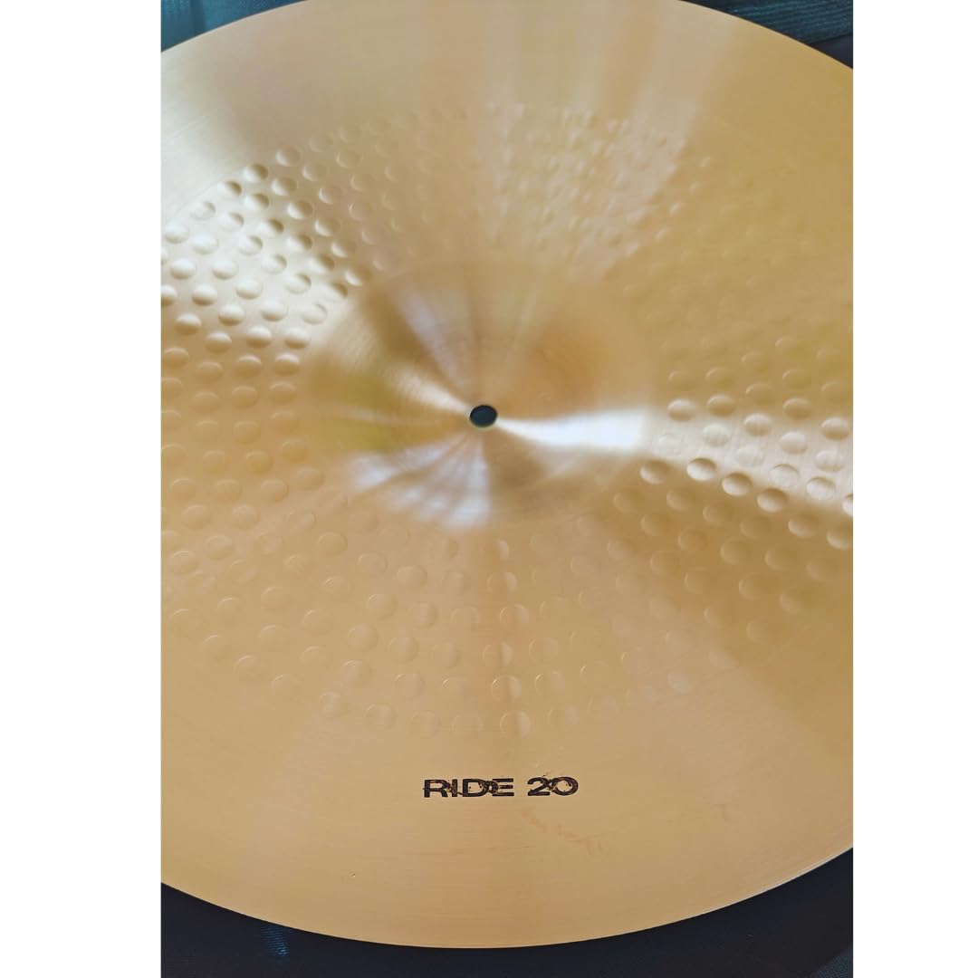 Cymbals - Plaques martelées pour batterie acoustique en alliage B8 Série Session Pro - Hi-Hat 14 - Crash 16 Crash 18 - Ride 20 (RIDE 20)