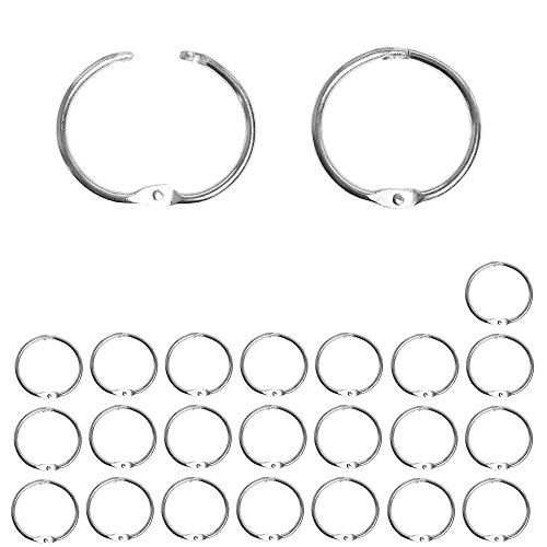 Preisvergleich Produktbild 24 Stk. Aufklappbare Heftringe 25mm HRM25