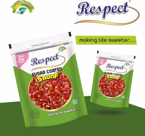 Image of RESPECT Sugar Coated Saunf Mix 500g & Sweet Cherry Mix 500g | Combo Mouth Freshener (1kg)