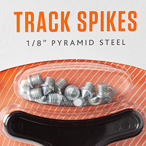 Sof Sole Replacment Steel Track Spikes for Running Shoes, Pyramid 1/8-Inch