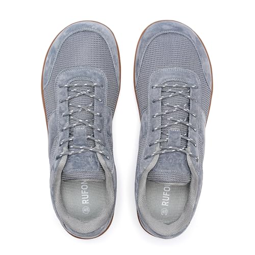 Image of Barefoot Shoes for Men, Spacious Toe Box Zero Drop Minimalist Walking Sneakers, Breathable Lightweight Non-Slip Casual Shoes