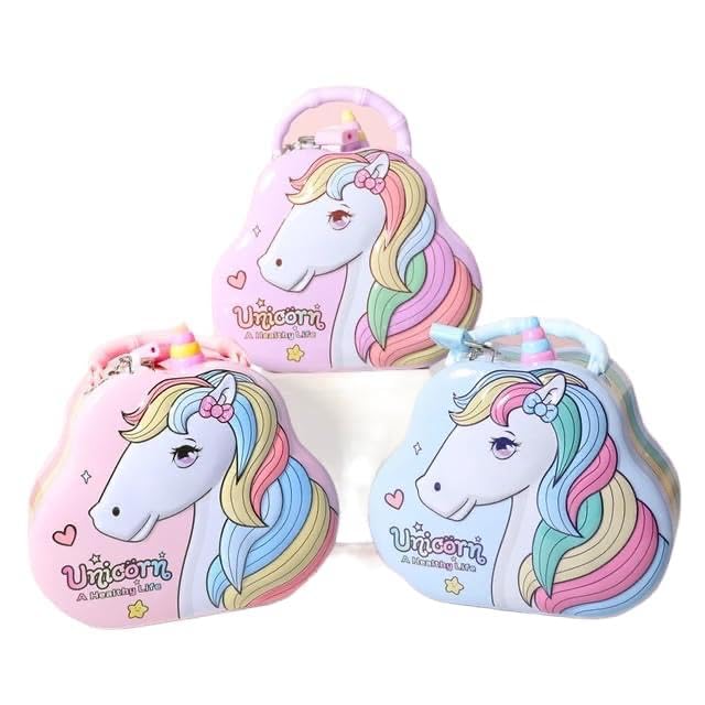 Crafty Cuddle Piggy Bank for Girls Unicorn Theme Coin Box with Key & Lock for Kids Learn Saving Skills & Gain Financial Knowledge | Piggy Bank Gift for Girls and Boys Random Color (B0D8WWC5M7) Amazon Price History, Amazon Price Tracker