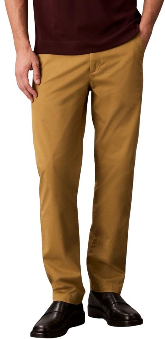 Calvin Klein Herren Lässige Hose Cotton Signature Slim Chino Pant Lv040em628