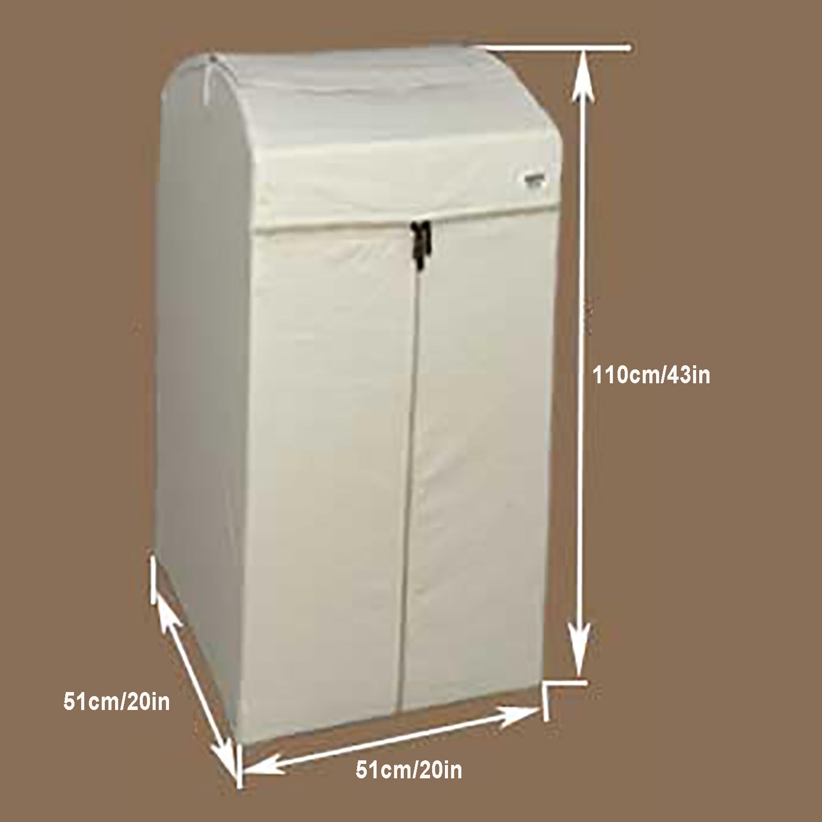 Kleidersäcke de Almacenamiento de Algodón Cremallera, Talmente Cerradas