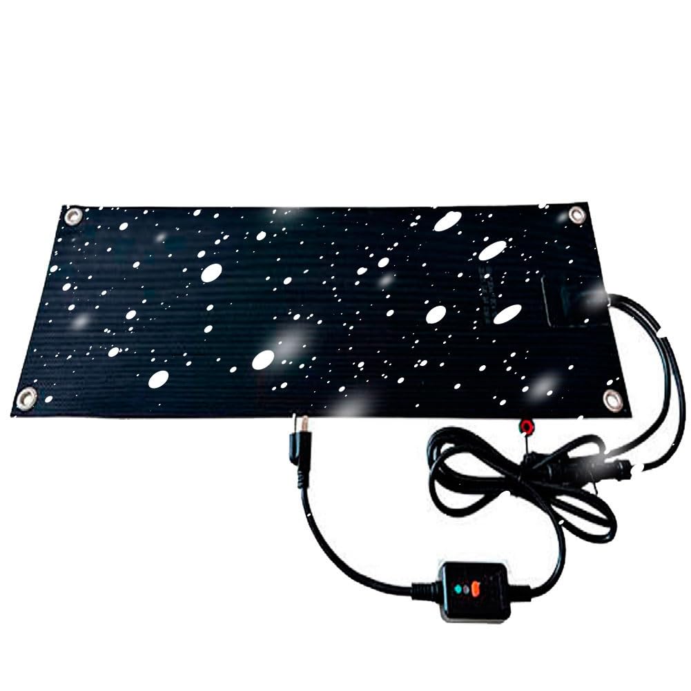 Tapis De Fusion De Neige Chauffée Tapis De Fonte De La Glace Système De Fonte De Neige Tapis De Chauffage D'escalier Non Glissant Tapis D'extérieur Chauffants(1x7m/39.37x275.59in)