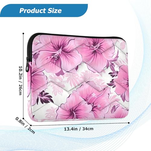 Funda para portátil de 13-14 pulgadas con diseño floral miniatura 3