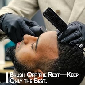 Alternative view of Level 3 Fade Brush Set - Barber Brush Kit for Fades and Lineups - Essential Barber Tool - 3 Pc