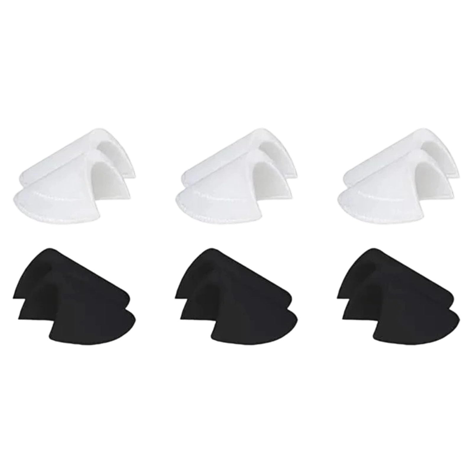 Kaeltsyn 6Pairs Removable Clothing Set-in Shoulder Pad Sponge Padding for Women Men Suits Jackets Coats Clothing Project Breathable Pad