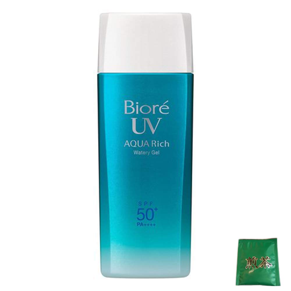 Biore UV Aqua Rich Water Gel Type SPF50+/PA++++ 2017 Version 90ml (Green Tea Set)