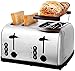 Tostery Maszyna śniadaniowa, wielofunkcyjny toster ze stali nierdzewnej Domowy mini opiekacz do kanapek, wakacje na kempingu (kolor: srebrny, rozmiar: jeden rozmiar)