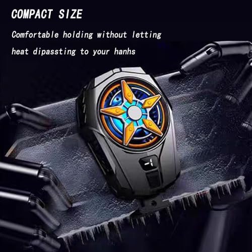 Image of BKN SL-09 Fast Ultra Cooling Mobile AC Fan Magnetic Radiator | Mobile Cooler USB Powered Fan Cooling Radiator Game Cooler -3 degree for Mobile Phone Gaming, Live Streaming
