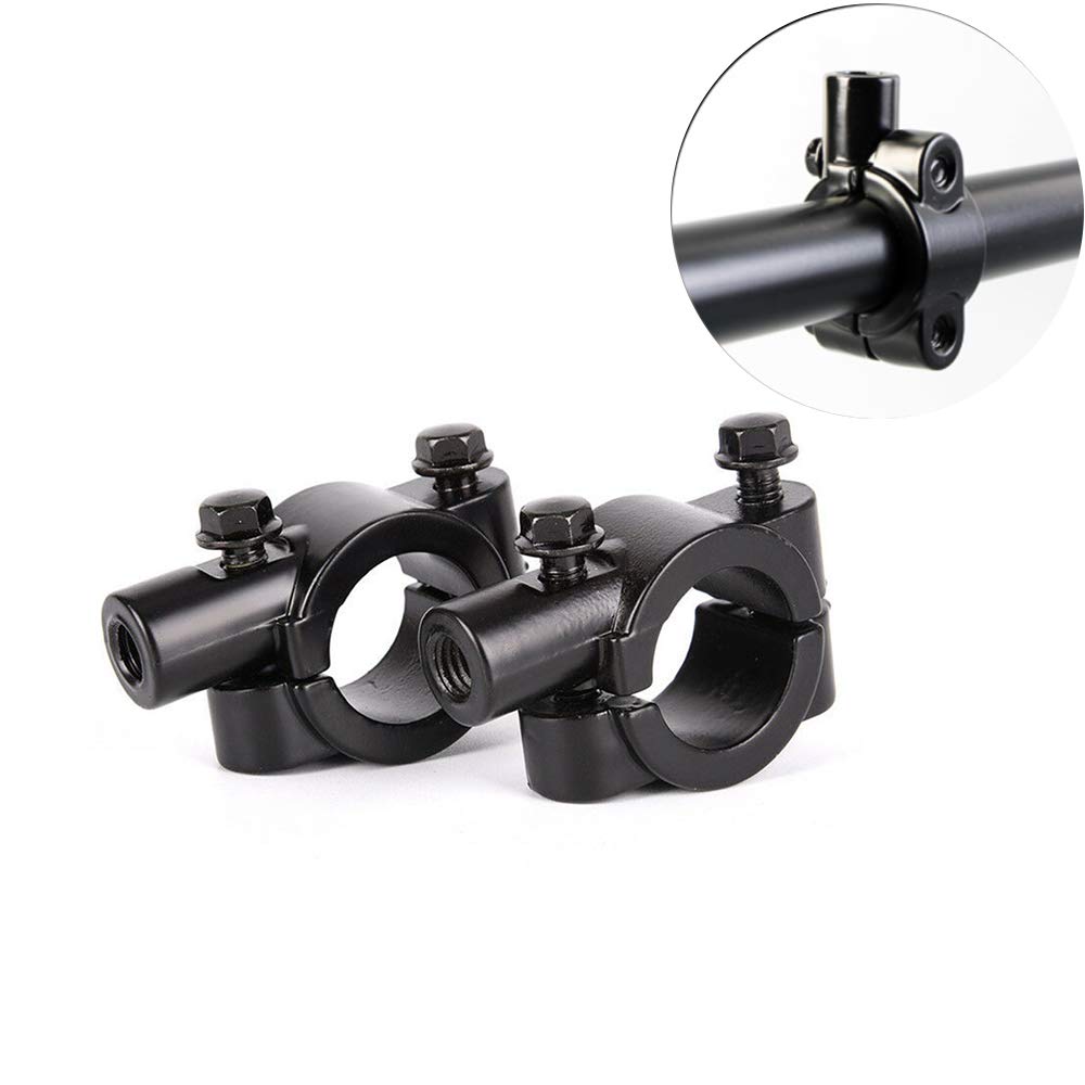 2pcs Motorcycle Handlebar Mirror Mount Mirrors Holder Clamp for 7/8 inch Handle Bar Sports Bike Kawasaki Honda Yamaha (10mm)-image-23