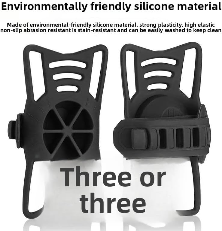 Miniatura 8 de Soporte de teléfono celular para bicicleta, soporte de silicona sin arañazos con diseño de absorción de golpes, soporte universal para teléfono de