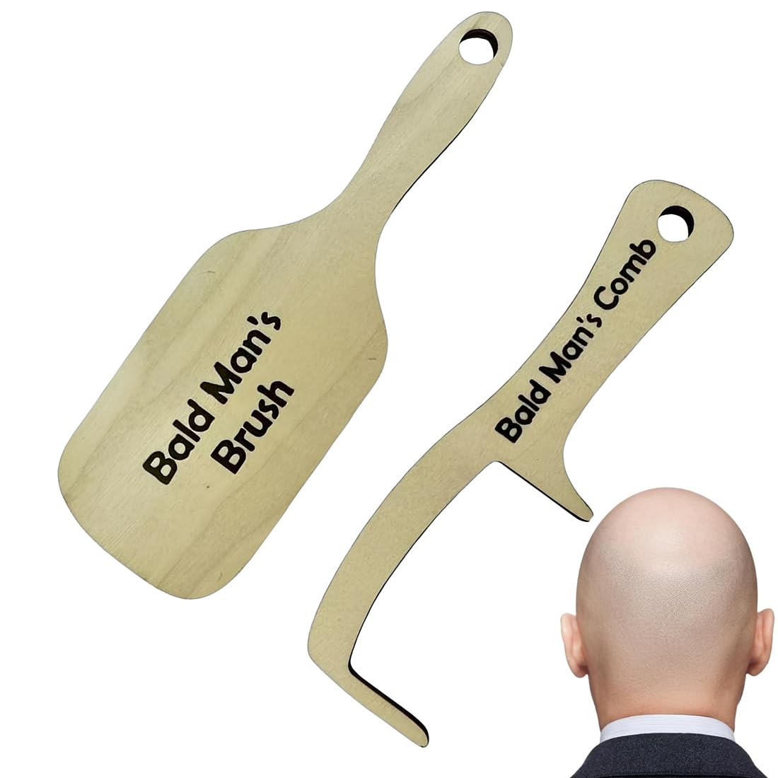 2 Pezzi pettini interessanti e creativi, pettini per testa calva, spazzola per pelati scherzo, regali divertenti per uomini per mariti, regalo scherzo, regali per il primo di aprile