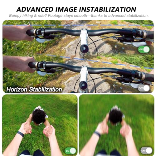 Image of 4K Body Action Mini Camera - Thumb POV 64GB Cam with Audio & Video Recording, 6-Axis Image Stabilization - IPX7 Waterproof - Outdoor Indoor Hands-Free Wearable Cams for Cycling Travel Vlog Swim